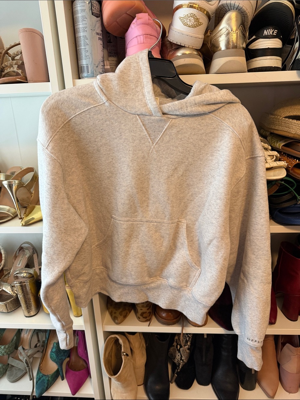OFFLINE Classic Light Gray Women's Hoodie Sweatshirt